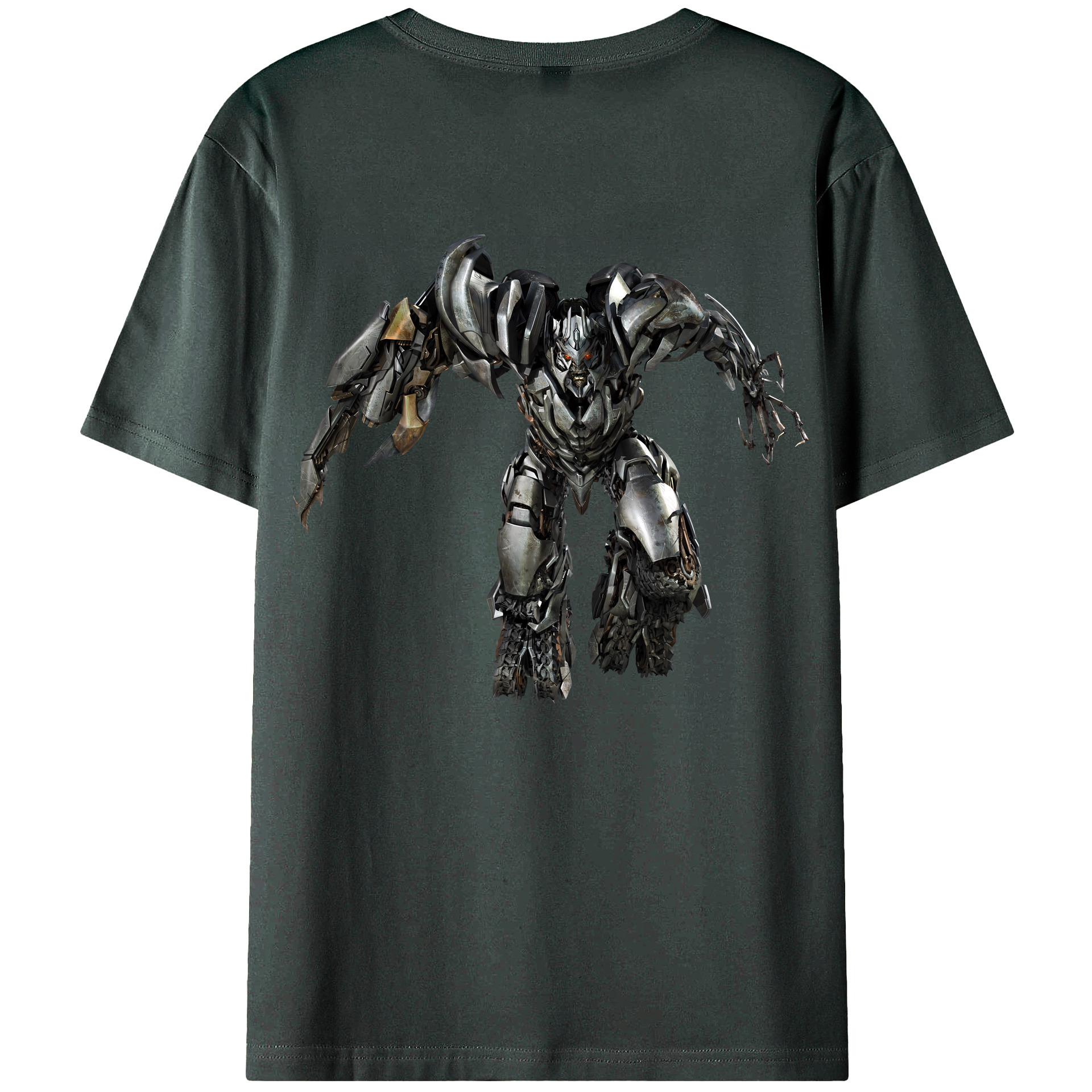 （画像用） Transformers トランスフォーマー 綿100％ メンズ半袖Tシャツ（バックプリント） 通気性